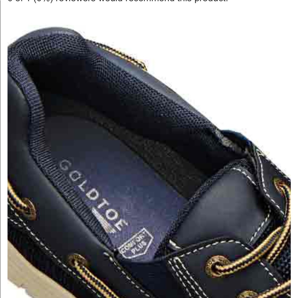 NWOT/Gold Toe Faux Leather Boat Shoes - Picture 2 of 4